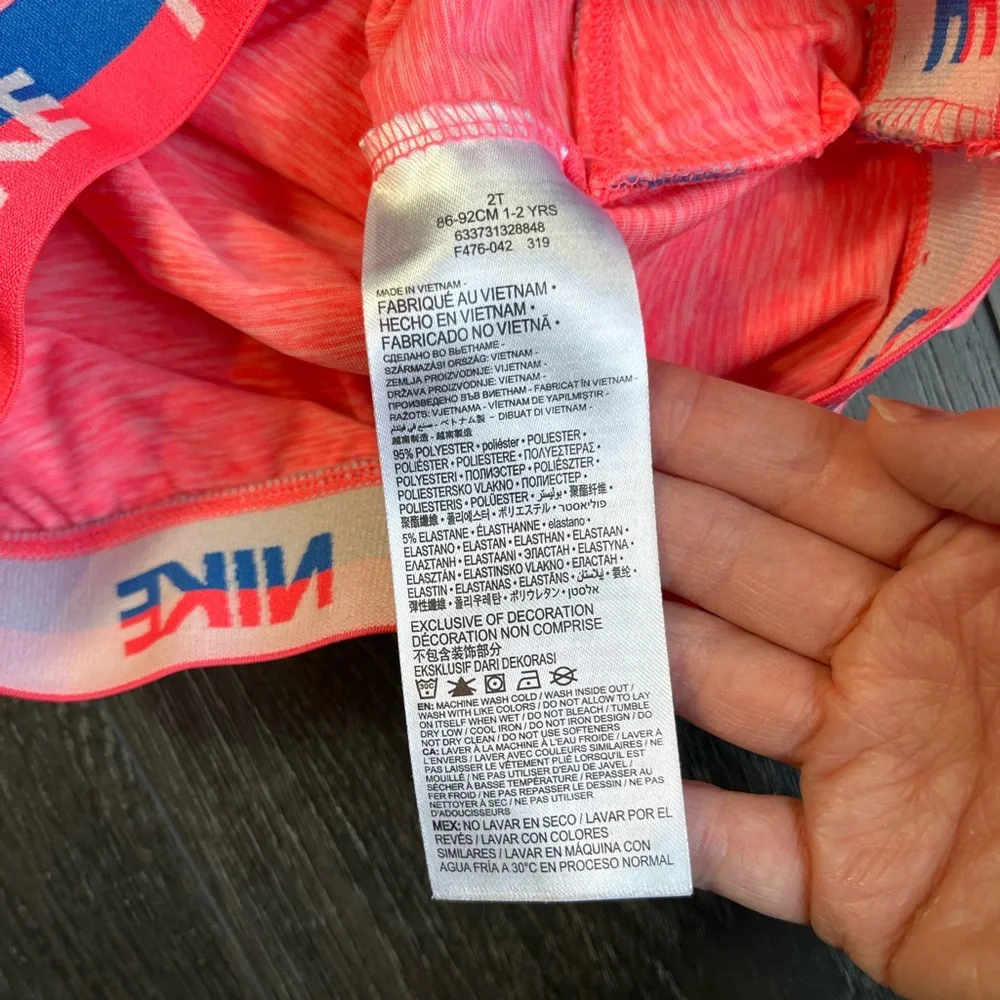 Nike Performance Dry Fit Neon Pink Logo Top - Picture 3 of 6